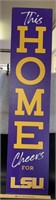LSU SPORTS WOODEN SIGN-APPROX 48”x12”