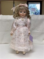 CLASSICAL TREASURES PORCELAIN DOLL W/TAG