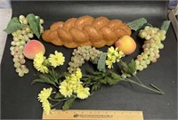 PROPS FOR A PLAY-BREAD/FRUIT/FLOWERS
