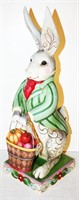 Huge Jim Shore Decorated Bunny Rabbit 21"H