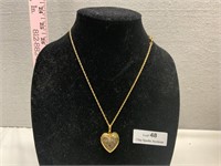 Goldtone Heart Necklace