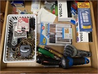 JUNK DRAWER: ITEMS TO INCLUDE: FLASHLIGHTS,