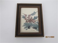 Hand Painted Wood Framed Photo,Paul G
