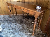 WOODEN SOFA/ACCENT TABLE