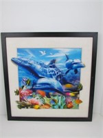 3D Framed Picture Of Marine Life Lenticular Pictue
