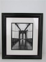 Modern Brooklyn Bridge Framed Photo