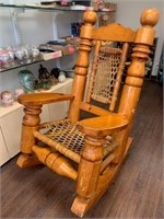HUGE Cottage Porch Rocking Chair Snow Shoe Style