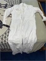 WHITE TWILL CANVAS OVERALL SUIT CHEST SIZE 42 REG