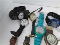 Large Wrist Watch Lot,Pocket Watch
