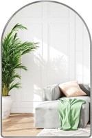 NEW $160 (24x36 Inch) Arched Mirror Silver
