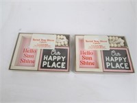 NEW 2pk Tiered Tray Decor,3pc per Pack
