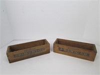 2 Vintage Pimento ,American Cheese Wood Crates