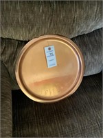 Solid Copper Plate 5.35lbs 12.75" Across