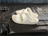 White Birkenstock Sandals Size 40