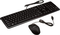 Amazon Basics USB Wired Computer Keyboard and