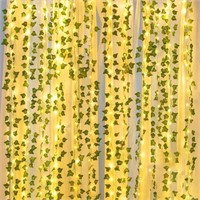 12 Pack Fake Vines for Room Decor with 100 LED