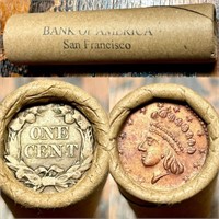 P21 Vintage Bank of America SF Wheat Penny Roll