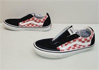 VANS "Off The Wall" Red Checker Shoes - Women's 9