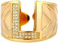 NEW $42 (One Size) Rings For Women Men Initial