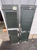 2 Green Shutters
Approximately 65.5” x 18”
