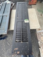 Pair of Black Shutters
Approximately 58”