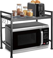 Extendable Microwave Oven Rack Stand with 2