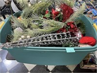 Large Tote of Christmas Decorations