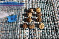 Lot of Vintage Military Buttons