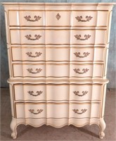 GARRISON FRENCH PROVINCIAL WOOD CHEST OF DRAWERS