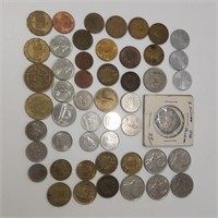 50 Foreign Currency, VTG Coin Lot