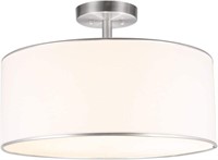 VONLUCE Drum Ceiling Light, 18" 3 Light