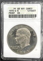 ANACS Graded 1973-S Eisenhower Dollar
