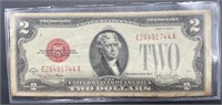 Series 1928 G Two Dollar Note Red Seal