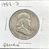 1959 Franklin Half Dollar