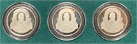 3-1oz .999 Fine Silver James Whitcomb Riley Coins