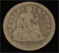 1857-o Liberty Seated Dime