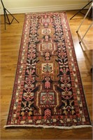 Very Colorful Pink Turkish Runner 129" x 50"