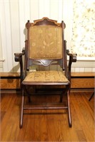 Civil War Folding Campaign Chair, Circa 1870