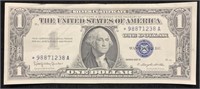 1957 $1 Silver Cert, * Star Note Uncirculated