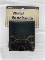 Leather Wallet Black Sabre New