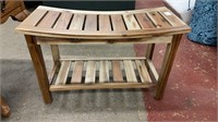 Nordic Style Solid Teak Asian Style Bench with