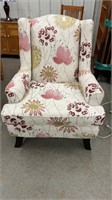 American-Style High-Back Single Fabric Sofa Chair