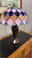 Stained Glass Table Lamp Multi Pastel