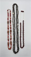 Beaded Necklace A lot Incl Murano Glass Beads
