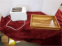 Krups Toaster & Wooden server