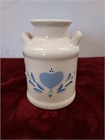 Hand painted milk jug 6.5 in.tall