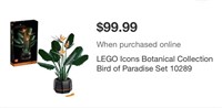 Lego Bird of Paradise (New, Damaged Box)