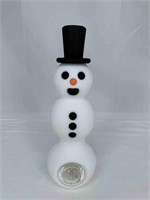 Snowman Bong Pipe Silicone with Glass bowl