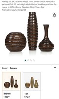 Wood Vase (Open Box)