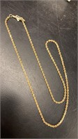 14k gold 16 in. Twist Rope chain